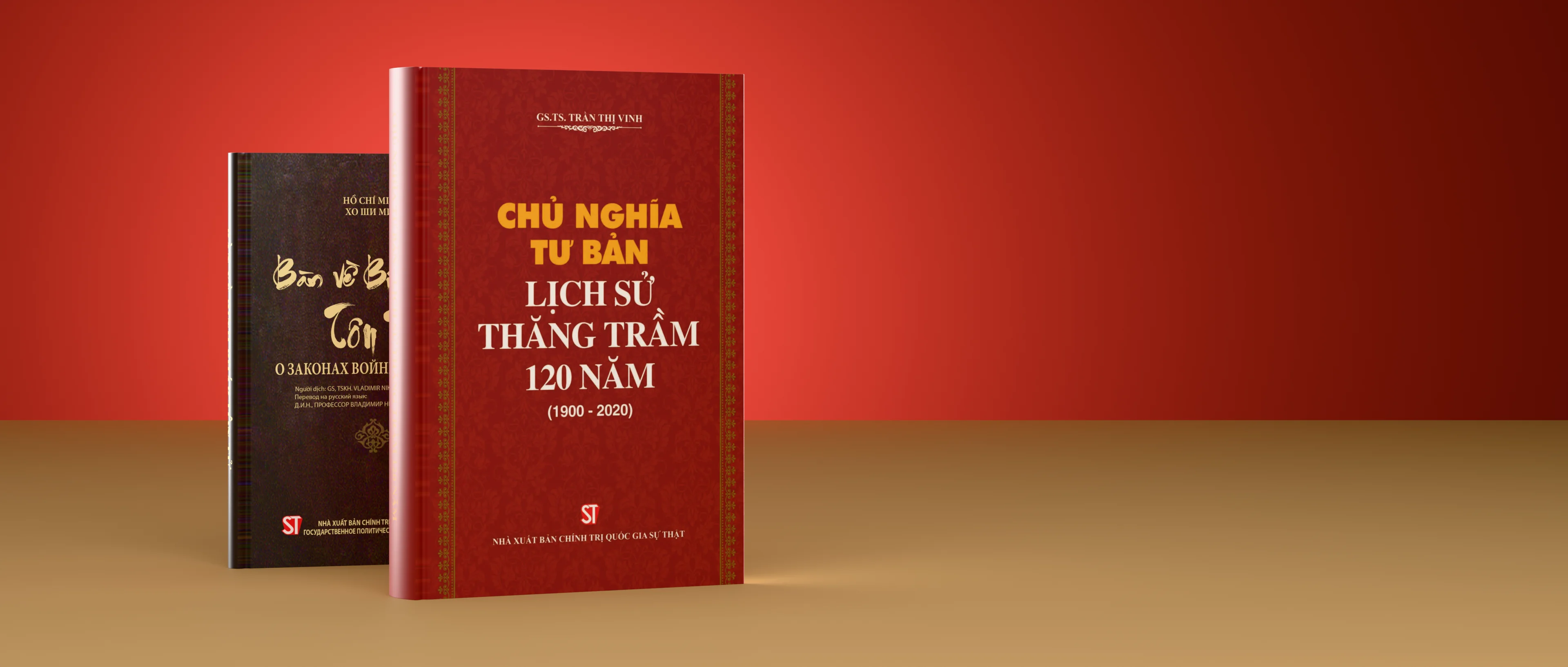 Sách "Chủ nghĩa tư bản – Lịch sử thăng trầm 120 năm (1900–2020)" – GS.TS. Trần Thị Vinh, bên cạnh sách "Bàn về Binh pháp Tôn Tử"